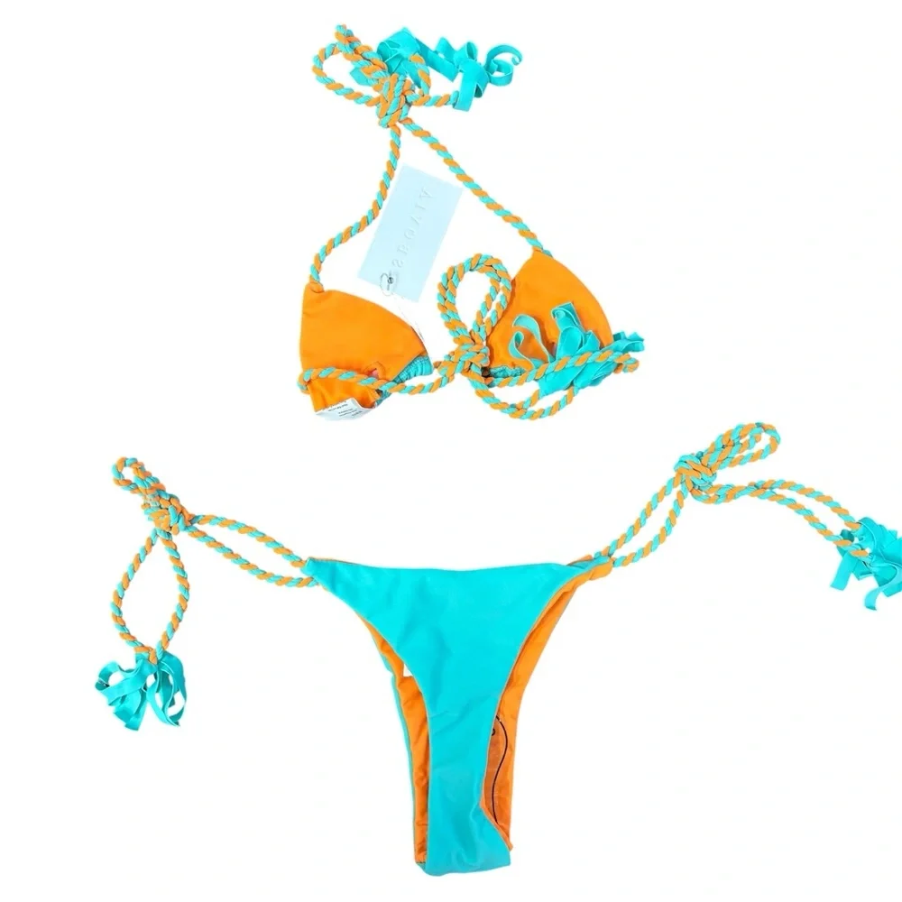 SBOVIA Tropical Sunset Bikini Swimsuit‎ Size XXS